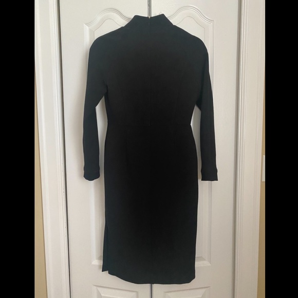 NWT Oak+ Fort Mandarin neckline l/s black dress - Picture 2 of 4